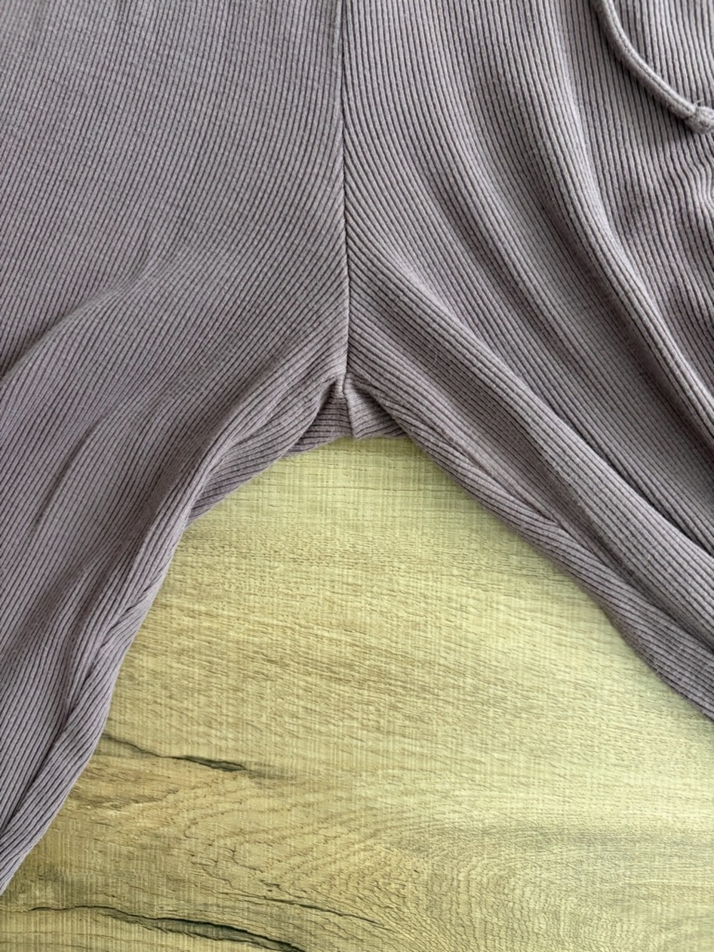 Cozy Earth Bamboo Rib Knit Wide Leg Classic Pajama Pant Loungewear Lavender M - Picture 5 of 10